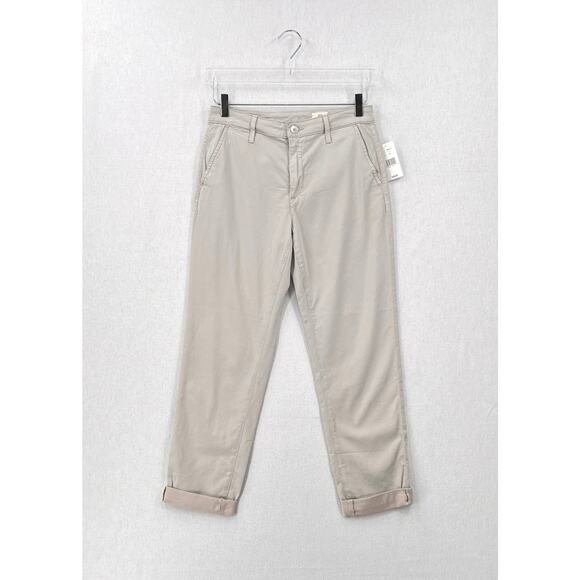 AG ADRIANO GOLDSCHMIED Caden Tailored Trouser Womens 26 Light Taupe Cotton Pant - Picture 5 of 16